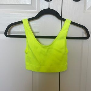 Aritzia Neon Crop Top